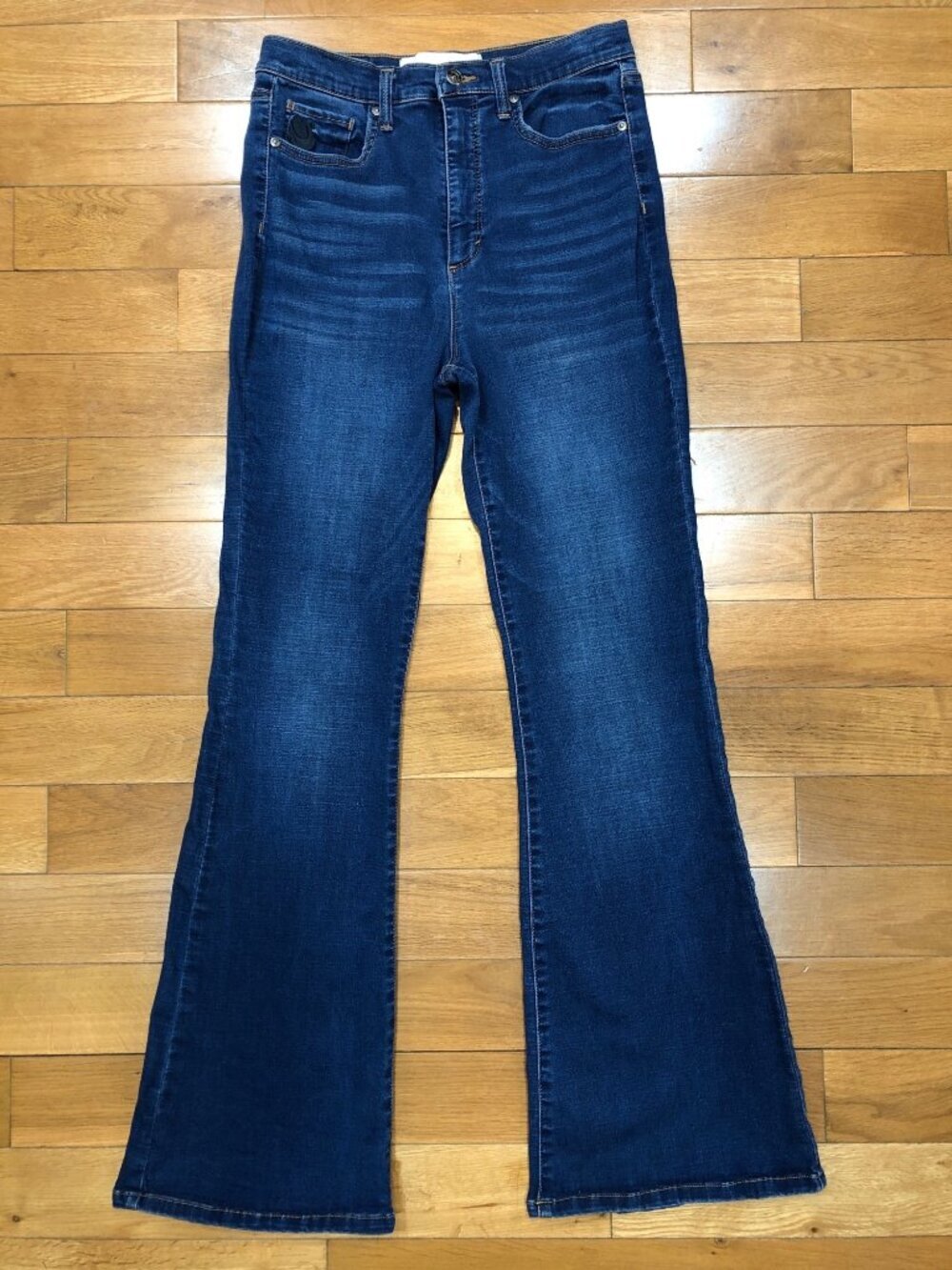 Gloria Vanderbilt Christian Siriano Chrissie Flare High Rise Retro 70s Jeans 29